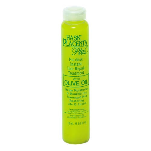 Hask Placenta With Olive Oil Leave-in Instant Hair Repair, 0.63 Oz